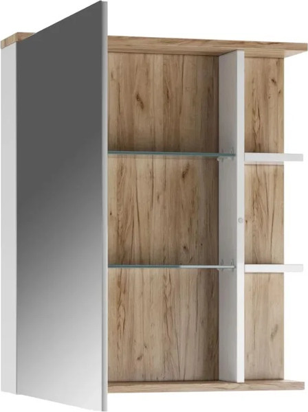 Изображение товара Шкаф с зеркалом для ванной Домино Fortuna 60 / DF3108HZ (левый)