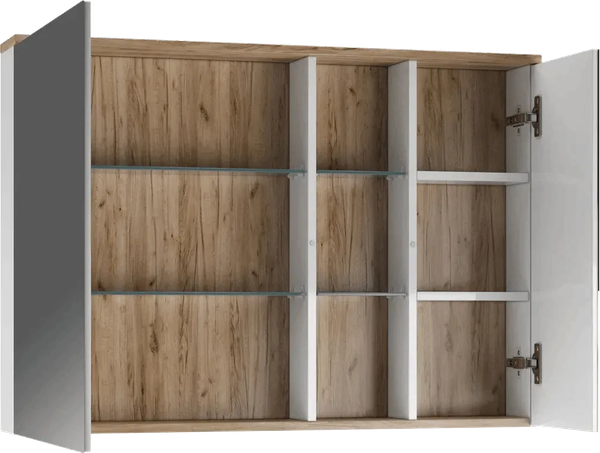 Изображение товара Шкаф с зеркалом для ванной Домино Fortuna 100 / DF3107HZ (левый)