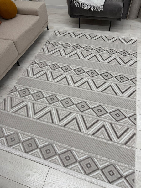 Изображение товара Ковер Radjab Carpet Моника Прямоугольник MC 357A / 12611RK (2x4, Beige)