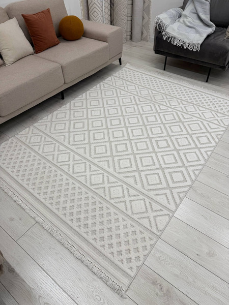 Изображение товара Ковер Radjab Carpet Поло Прямоугольник PL 200 / 12511RK (1.6x3, Cream)