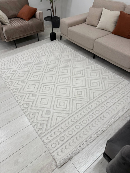 Изображение товара Ковер Radjab Carpet Поло Прямоугольник PL 234 / 12487RK (1.6x2.3, Cream)