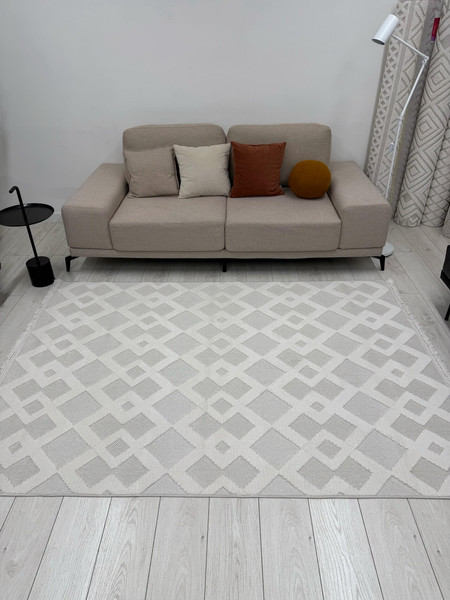 Изображение товара Ковер Radjab Carpet Поло Прямоугольник EN 261 / 12490RK (1.6x2.3, Cream)
