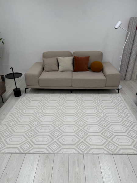 Изображение товара Ковер Radjab Carpet Поло Прямоугольник EN 262 / 12491RK (1.6x2.3, Cream)