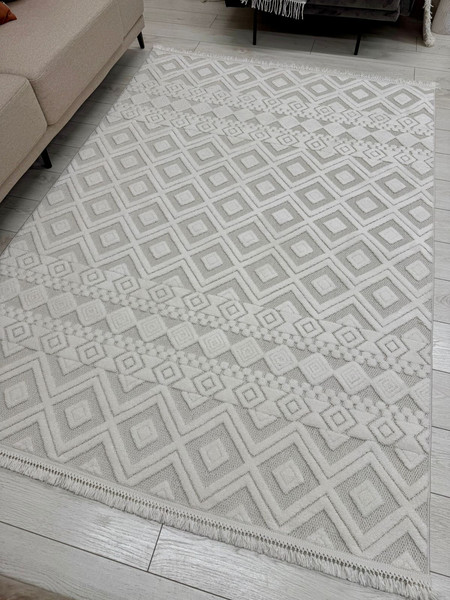 Изображение товара Ковер Radjab Carpet Поло Прямоугольник EN 268 / 12492RK (1.6x2.3, Cream)