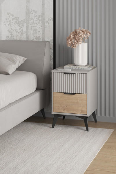 Изображение товара Прикроватная тумба Anrex Asti 2S (персидский жемчуг/мадура/амарок)