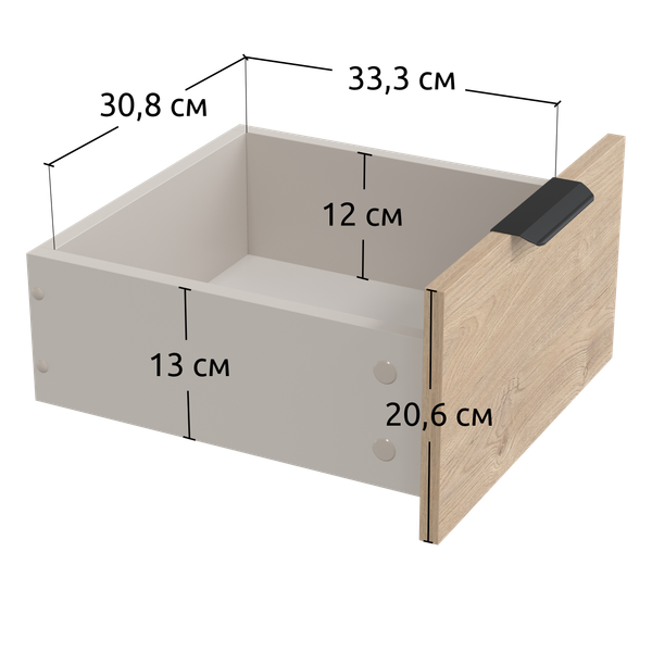 Изображение товара Прикроватная тумба Anrex Asti 2S (персидский жемчуг/мадура/амарок)