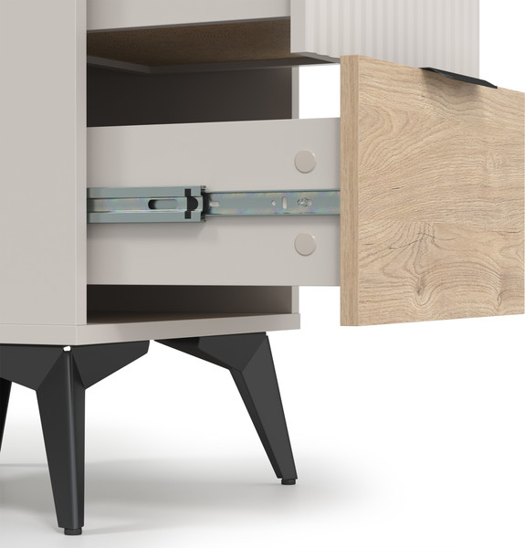 Изображение товара Прикроватная тумба Anrex Asti 2S (персидский жемчуг/мадура/амарок)