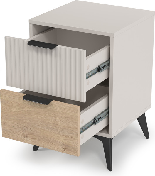 Изображение товара Прикроватная тумба Anrex Asti 2S (персидский жемчуг/мадура/амарок)