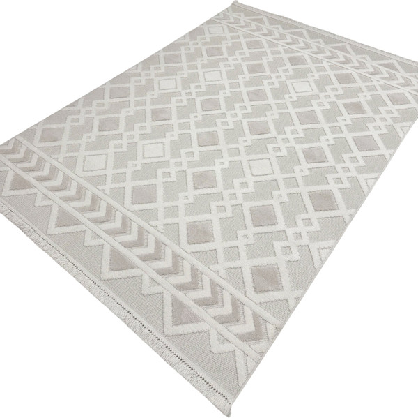Изображение товара Ковер Radjab Carpet Поло Прямоугольник EN 256 / 12494RK (1.6x2.3, Cream Beige)