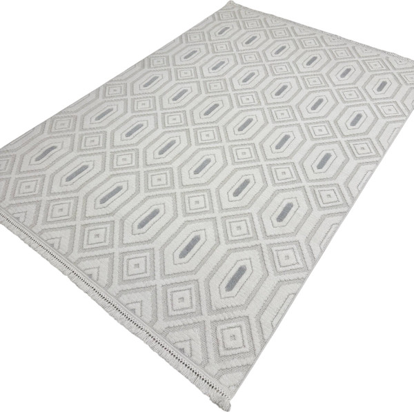 Изображение товара Ковер Radjab Carpet Поло Прямоугольник EN 262 / 12496RK (1.6x2.3, Cream L.Grey)