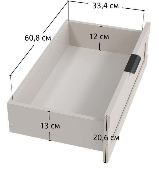 Изображение товара Тумба Anrex Mone 1D3S (персидский жемчуг)