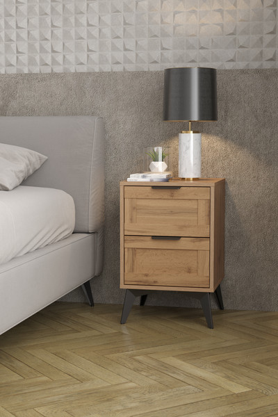 Изображение товара Прикроватная тумба Anrex Mone 2S (дуб вотан)