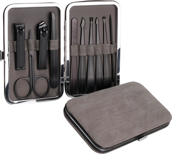 Изображение товара Набор для маникюра Queen Fair 9704741 (серый/черный)