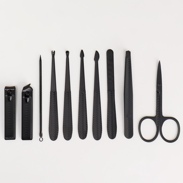 Изображение товара Набор для маникюра Queen Fair 9704741 (серый/черный)