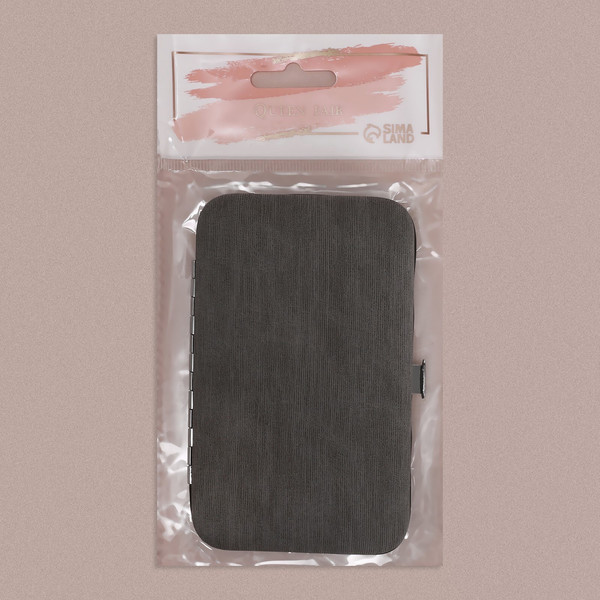 Изображение товара Набор для маникюра Queen Fair 9704741 (серый/черный)