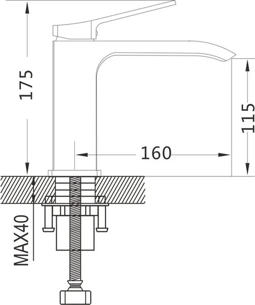 Изображение товара Смеситель Shevanik S4101 (хром)