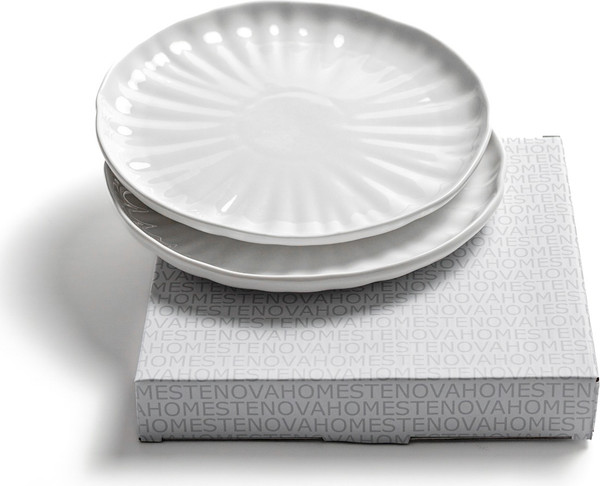 Изображение товара Набор тарелок Stenova Home Lotus 61411101 (2шт, белый)