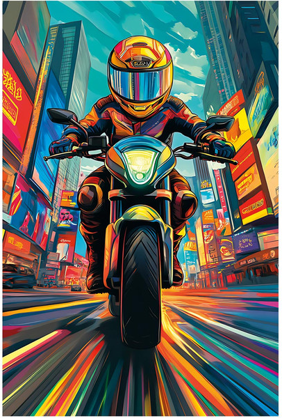 Изображение товара Пазл Три совы Мотоциклист в мегаполисе / ПК160_64411 (160эл)