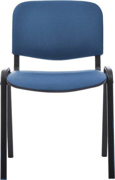 Изображение товара Стул офисный Helmi Изо HL-F01 / 359863 (черный/кожзам синий)