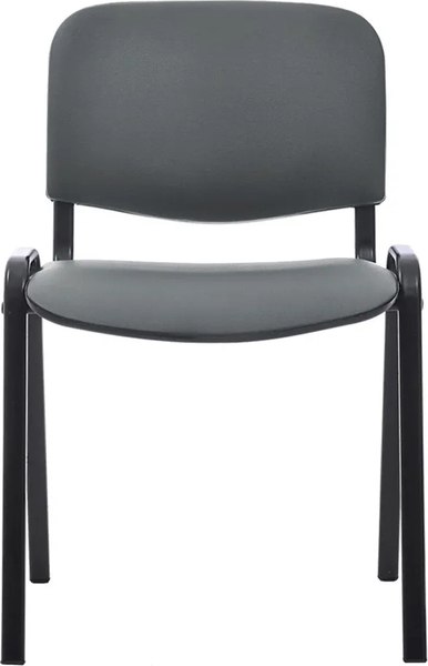 Изображение товара Стул офисный Helmi Изо HL-F01 / 359862 (черный/кожзам серый)
