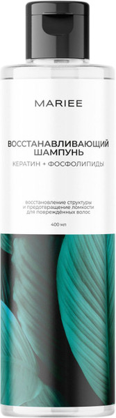 Изображение товара Шампунь для волос Mariee Восстанавливающий Кератин+Фосфолипиды (400мл)