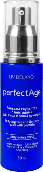 Изображение товара Средство для шеи и зоны декольте Liv Delano Бальзам-скульптор для лица и зоны декольте с пептидами (50мл)