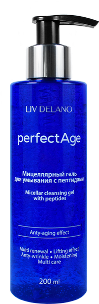 Изображение товара Гель для умывания Liv Delano Мицеллярный с пептидами (200мл)