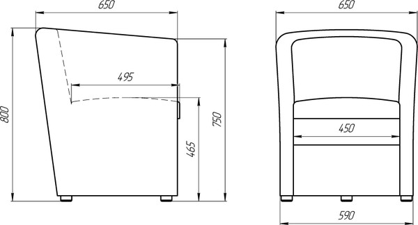 Изображение товара Кресло мягкое Lama мебель Рико (Kiton 709)