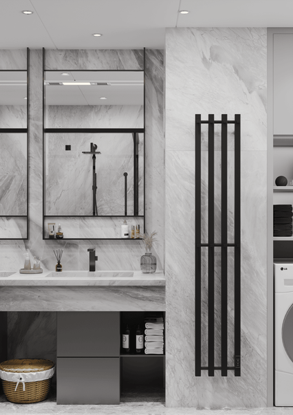 Изображение товара Полотенцесушитель электрический Двин X-4 plaza neo 180/18 (черный матовый)