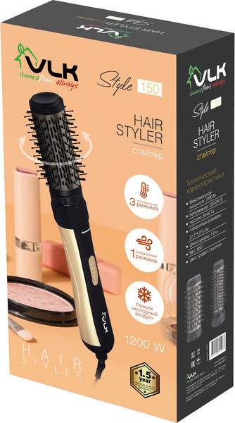 Изображение товара Фен-щетка VLK Style 150 (черный/золото)