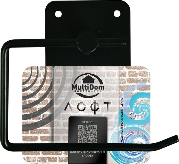 Изображение товара Держатель для туалетной бумаги Мультидом Лофт DA34-301