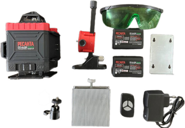 Изображение товара Лазерный нивелир Ресанта ПЛ-4Х360 / 61/10/544 (зеленый)