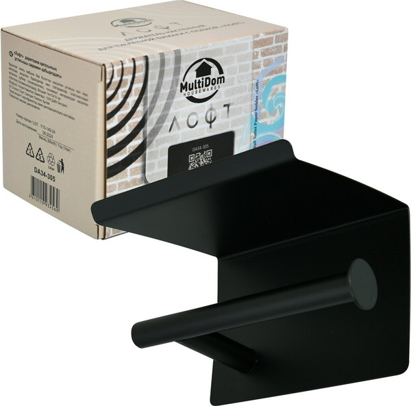 Изображение товара Держатель для туалетной бумаги Мультидом Лофт DA34-305