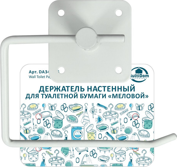 Изображение товара Держатель для туалетной бумаги Мультидом Меловой DA34-306