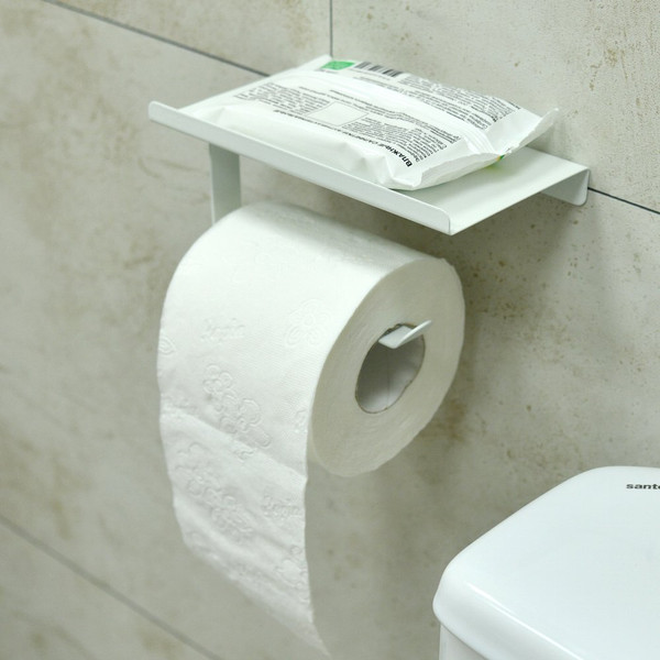 Изображение товара Держатель для туалетной бумаги Мультидом Меловой DA34-308