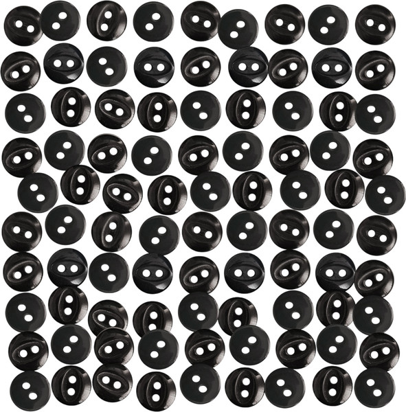 Изображение товара Набор пуговиц Sentex P-A1401 9/2 (100шт, черный)