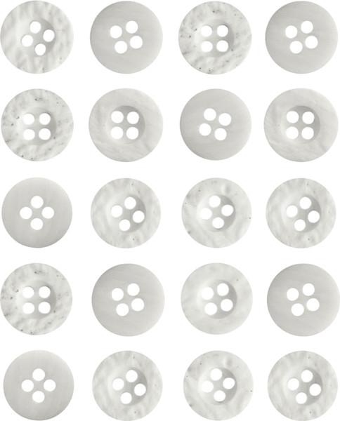 Изображение товара Набор пуговиц Sentex P-A1404 11.5/4 (20шт, молочный)