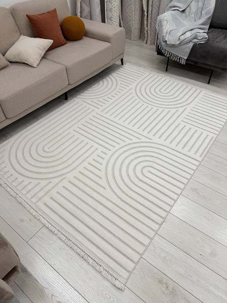 Изображение товара Ковер Radjab Carpet Поло Прямоугольник PL 255 / 12571RK (2.4x3.4, Cream)