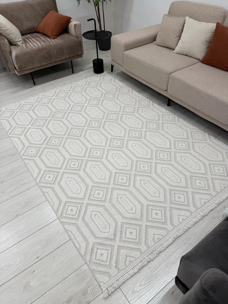 Изображение товара Ковер Radjab Carpet Поло Прямоугольник EN 262 / 12563RK (2.4x3.4, Cream)