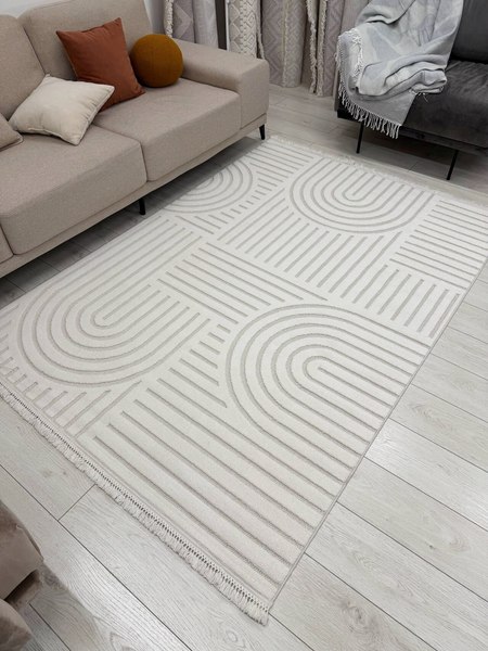 Изображение товара Ковер Radjab Carpet Поло Прямоугольник PL 255 / 12555RK (2x4, Cream)