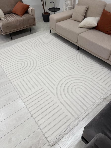 Изображение товара Ковер Radjab Carpet Поло Прямоугольник PL 255 / 12555RK (2x4, Cream)