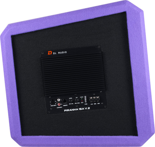 Изображение товара Корпусной активный сабвуфер DL Audio Piranha 15A V2 (фиолетовый)