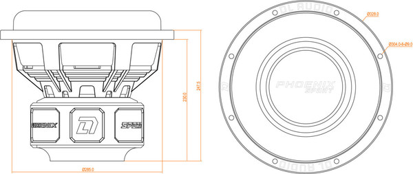 Изображение товара Головка сабвуфера DL Audio Phoenix Sport 12
