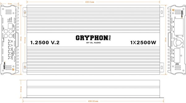 Изображение товара Автомобильный усилитель DL Audio Gryphon Pro 1.2500 V.2