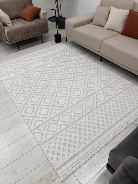 Изображение товара Ковер Radjab Carpet Поло Прямоугольник PL 200 / 12550RK (2x4, Cream)
