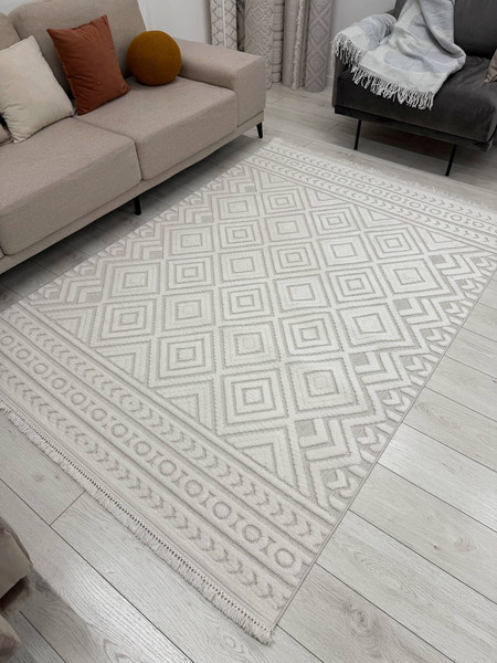 Изображение товара Ковер Radjab Carpet Поло Прямоугольник PL 234 / 12548RK (2x4, Cream)