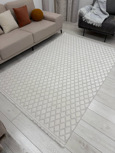 Изображение товара Ковер Radjab Carpet Поло Прямоугольник PL 246 / 12547RK (2x4, Cream)