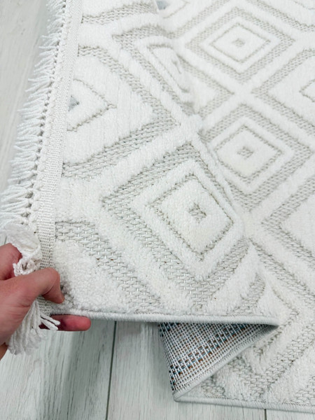 Изображение товара Ковер Radjab Carpet Поло Прямоугольник EN 262 / 12546RK (2x4, Cream/L.Grey)