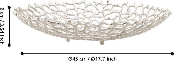 Изображение товара Декоративная тарелка Eglo Kimitsu 427488 (никель)
