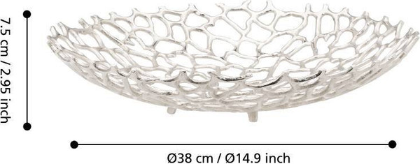 Изображение товара Декоративная тарелка Eglo Kimitsu 427489 (никель)